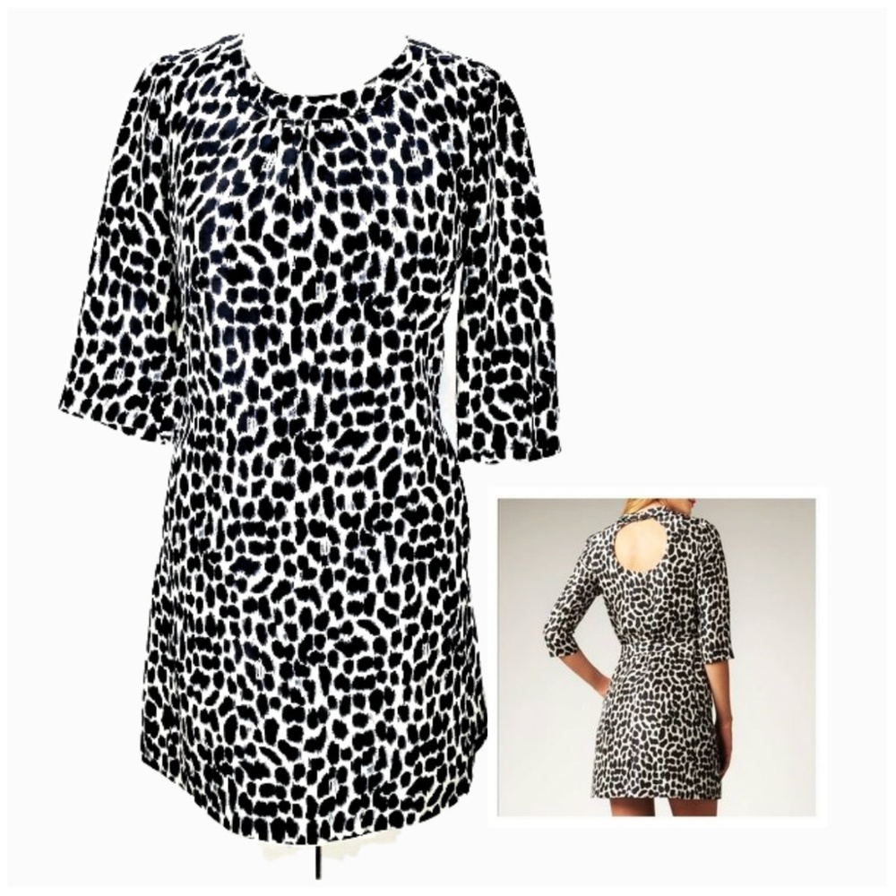 Kate Spade Dress Dorothy Leopard Silk